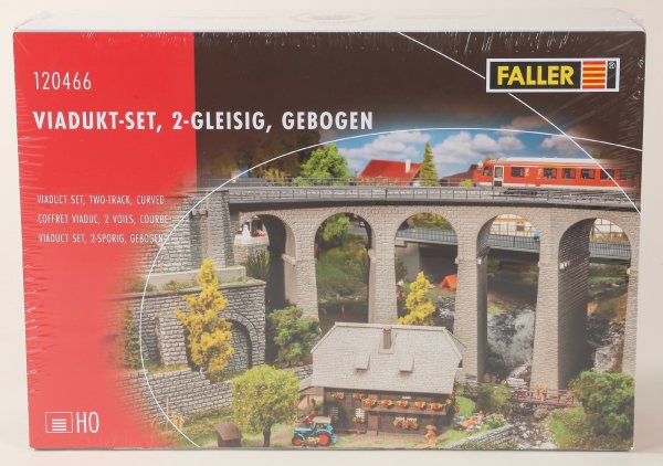 Faller 120466 Viadukt-Set, 2-gleisig, gebogen