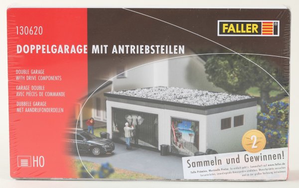 Faller 130620 Doppelgarage mit Antriebsteilen