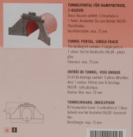 Faller 120558 Tunnelportal für Dampfbetrieb, 1-gleisig