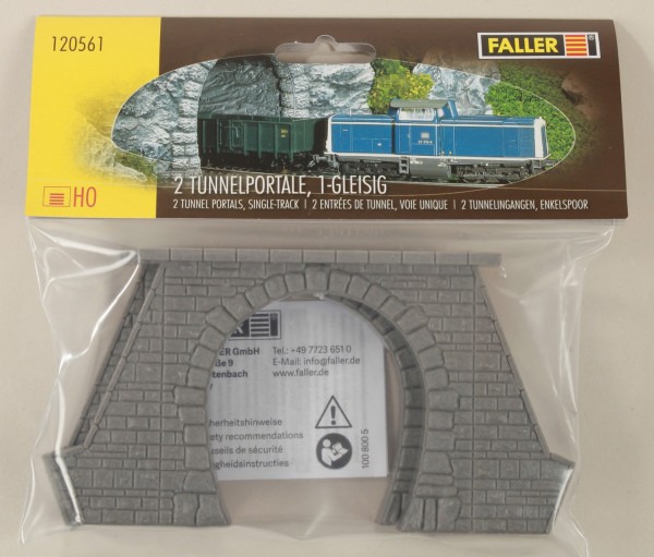 Faller 120561 2 Tunnelportale, 1-gleisig