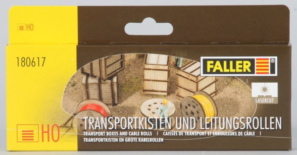 Faller 180617 Transportkisten und Leitungsrollen