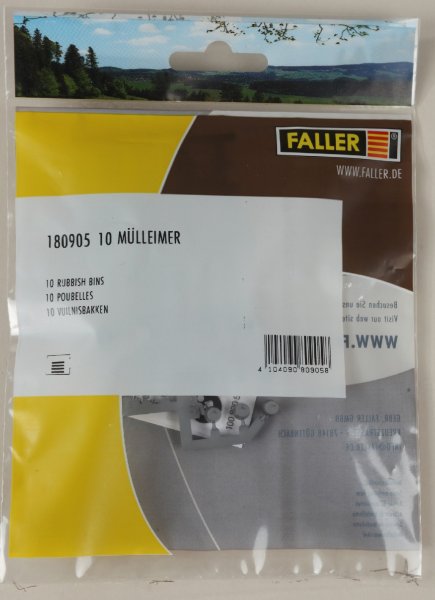 Faller 180905 10 Mülleimer