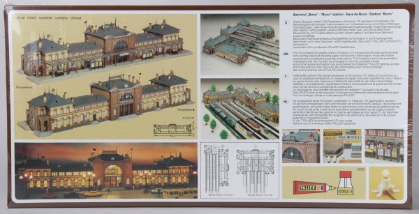 Faller H0 - Décor - Belle gare bonn, kibri 39373 H0