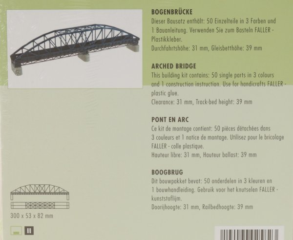 Pilliers de pont N FALLER 222548 modelisme ferroviaire neuf FALLER