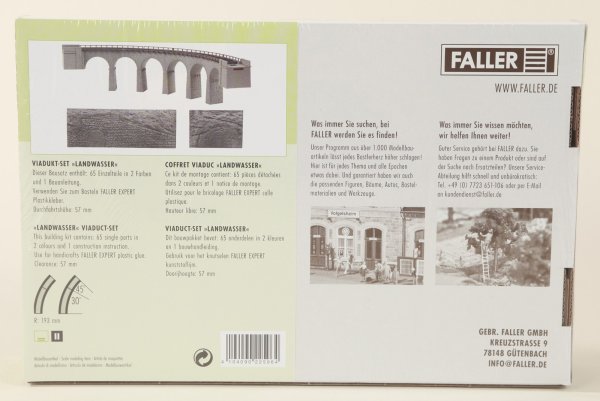 鉄道模型 FALLER Viadukt-Set Landwasser 222596 (N) 超美品 Faller Modellbahnwelt - N Landwasser, Viadukt-Set