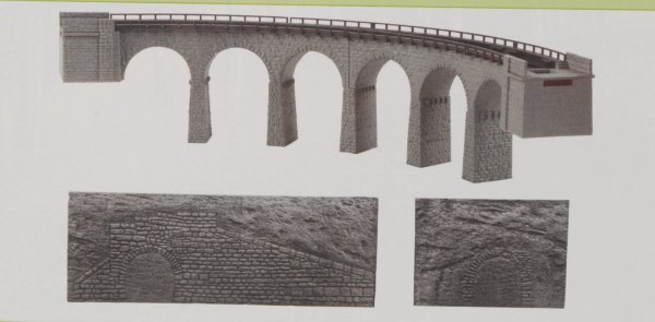 鉄道模型 FALLER Viadukt-Set Landwasser 222596 (N) Faller 222596 N scale 1:160 Kit of Landwasser Viaduct-set