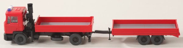 Wiking 60130 Feuerwehr - Pritschenhängerzu