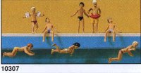 Preiser 10307 Kinder im Schwimmbad  1/87