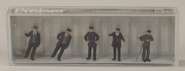 Preiser 12191 Lokführer. Heizer. Bahnbedienstete. Ca. 1890-1925  1/87