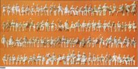 Preiser 16328 Sitzende Personen. 120 unbemalte Figuren Bausatz  1/87