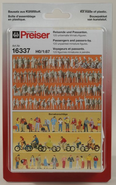 Preiser 16337 Reisende und Passanten. 120 u  1/87