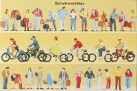 Preiser 16337 Reisende und Passanten. 120 unbemalte Figuren. Bausatz  1/87
