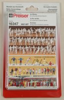 Preiser 16347 Im Winter. 65 umbemalte Figuren. Bausatz  1/87