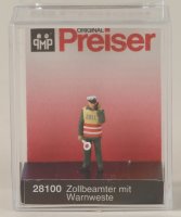 Preiser 28100 Zollbeamter mit Warnweste  1/87