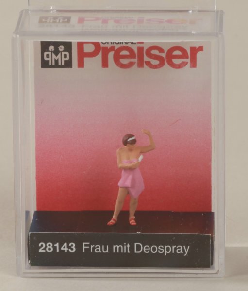 Preiser 28143 Frau mit Deospray  1/87