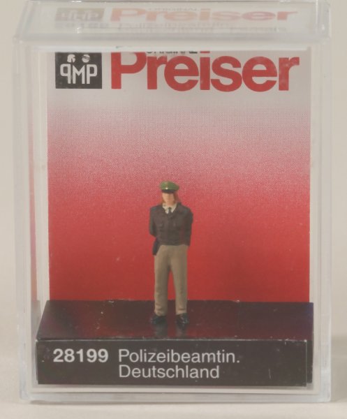 Preiser 28199 Polizeibeamtin. Deutschland  1/87