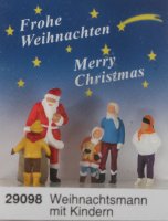Preiser 29098 Weihnachtsmann mit Kindern  1/87