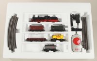 PIKO 57123 Start-Set mit Bettung Güterzug Dampflok G7 mit 5 Güterwagen