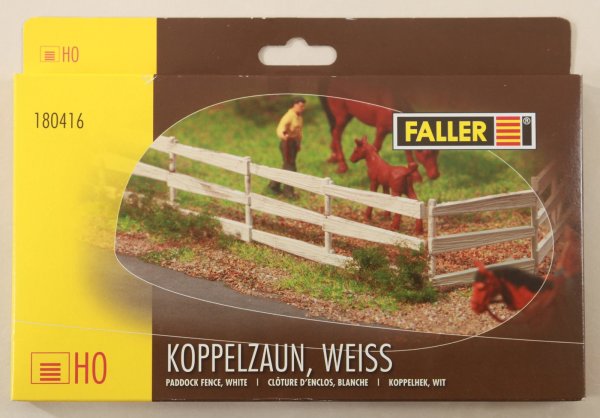 Faller 180416 Koppelzaun, weiß