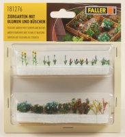Faller 181276 Ziergarten mit Blumen und Büschen