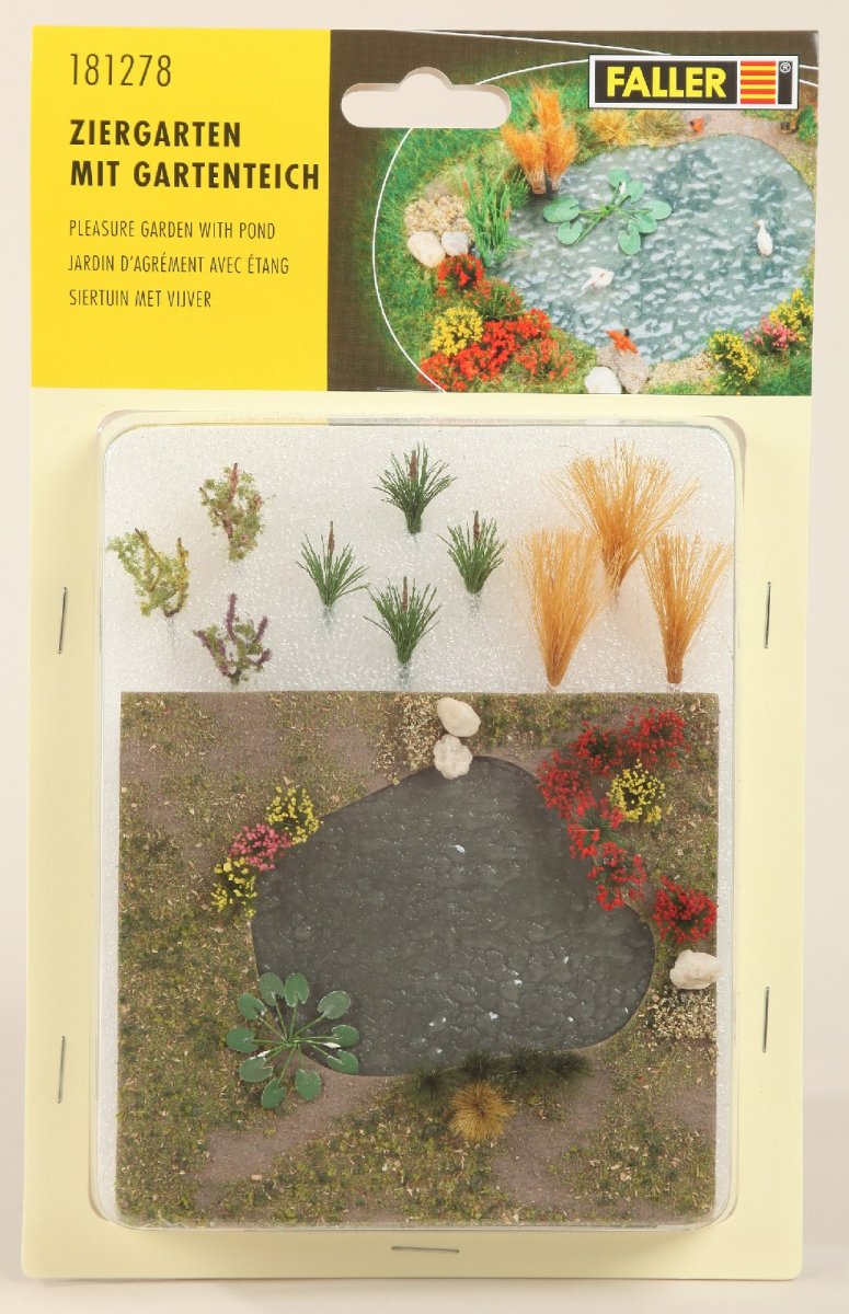 Faller 181278 Ziergarten mit Gartenteich, 25,00