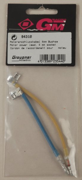 Graupner GM 94310 Motor-Anschlußkabel 4 mm Buchse und 2,5 mm Stecker