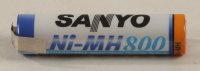 Sanyo HR-4U 1000mAh Micro-Akku mit Lötfahne