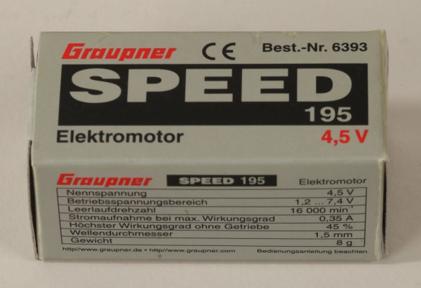 Graupner 6393 SPEED 195 4,5 VPlus 8,4V