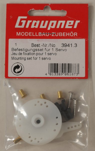 Graupner  3941.3 Befestigungsset für 1 Servo