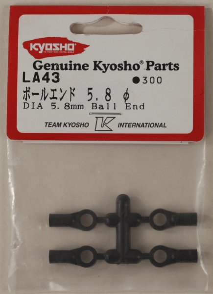 KYOSHO LA43 Kugelpfannen D5.8, M3 4 Stück