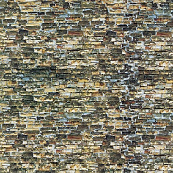 Vollmer 47362 N Mauerplatte Naturstein aus Karton, 25 x 12,5 cm,10 Stück
