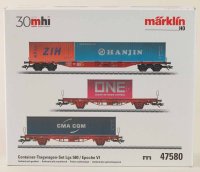 Märklin 47580 Containerwagen-Set Lgs 580 DB