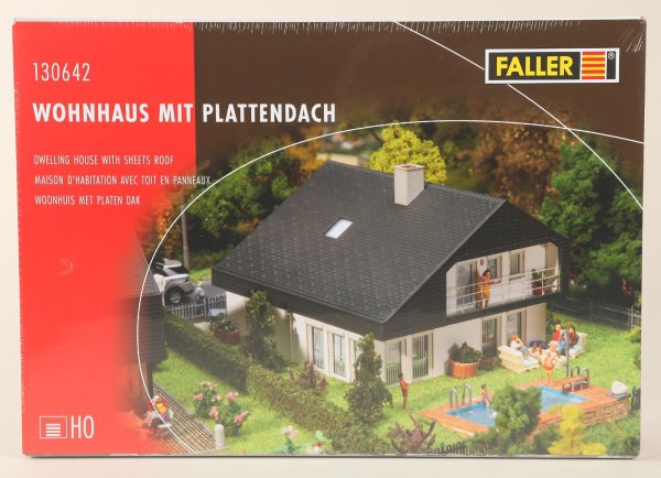 Faller 130642 Wohnhaus mit Plattendach