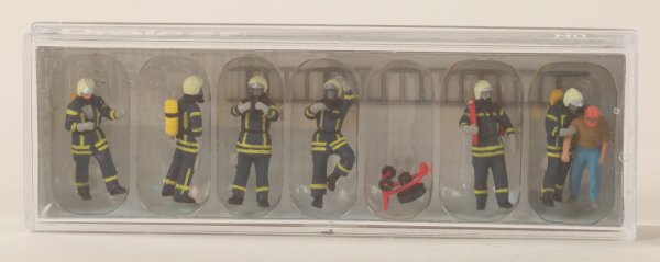 Preiser 10765 Feuerwehrleute in moderner Einsatzkleidu