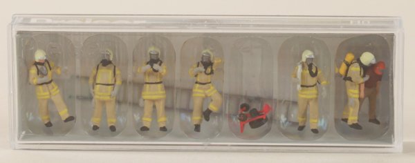 Preiser 10774 Feuerwehrleute in moderner Einsatzkleidu