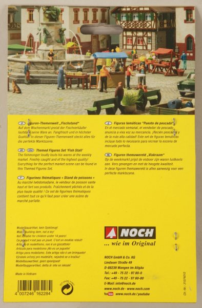 Noch 16228 HO Themed Figures Set Fish Stall