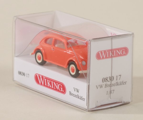 Wiking Brezelkäfer H0 1:87 – Mattgrün Mit Orangen Felgen, Modellauto Für Modellbahn