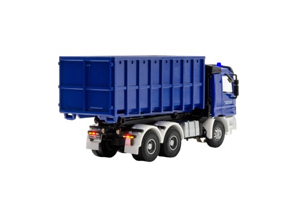Viessmann 8070 H0 THW MB ACTROS 3-achs mit Abrollcontainer und Rundumleuchten, Basis, Funktionsmodell