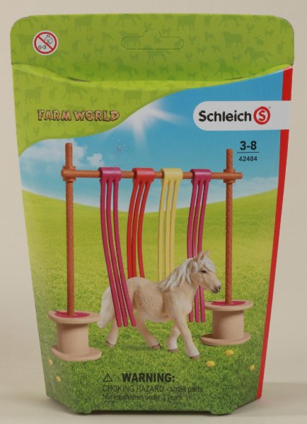 Schleich 42484 Farm World Tierfigur Pony mit Flattervorhang