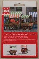 Busch 1826 Marktkarren Kürbis/Salat H0