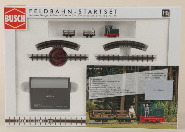 Busch 12015 Feldbahn-Set Personentransport