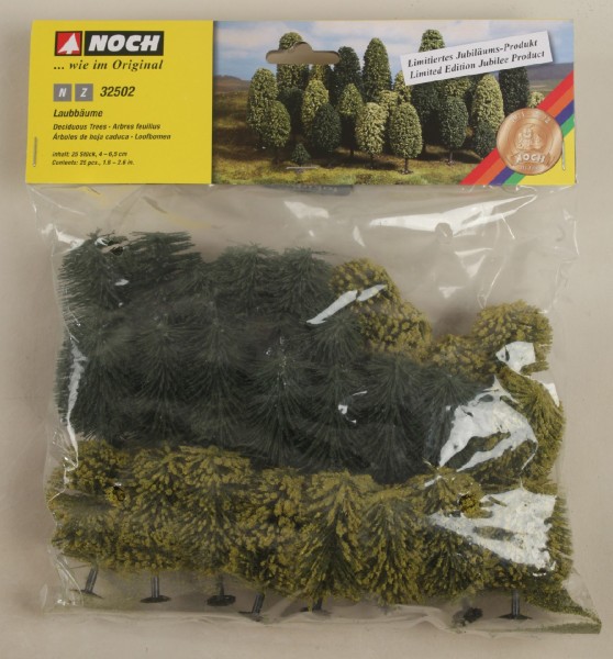 NOCH 32502 Laubbäume 25 Stück, 4 - 6,5 cm hoch