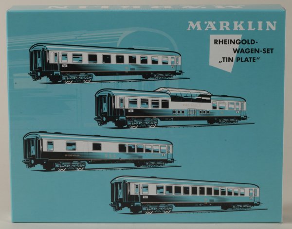 Märklin 40851 Rheingoldwagen-Set "Tin Plate" DB, Ep. III