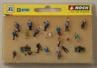 NOCH 37105 Figuren-Set XL Auf dem Bahnsteig