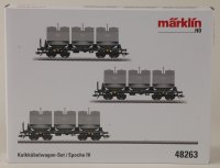 Märklin 48263 Kalkkübelwagen-Set 3tlg. Slmmp DR, Ep. IV
