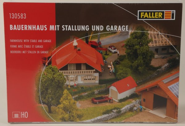 Faller 130583 Bauernhaus mit Stallung und Garage