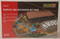 Faller 130678 Fahrsilo und Misthaufen mit Kran