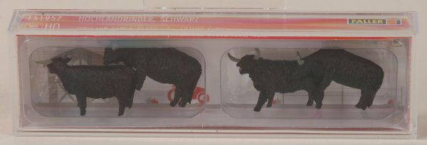 Faller 151957 Hochlandrinder, schwarz
