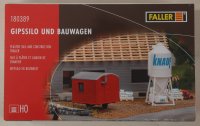 Faller 180389 Gipssilo und Bauwagen