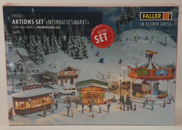 Faller 190143 Aktions-Set Weihnachtsmarkt